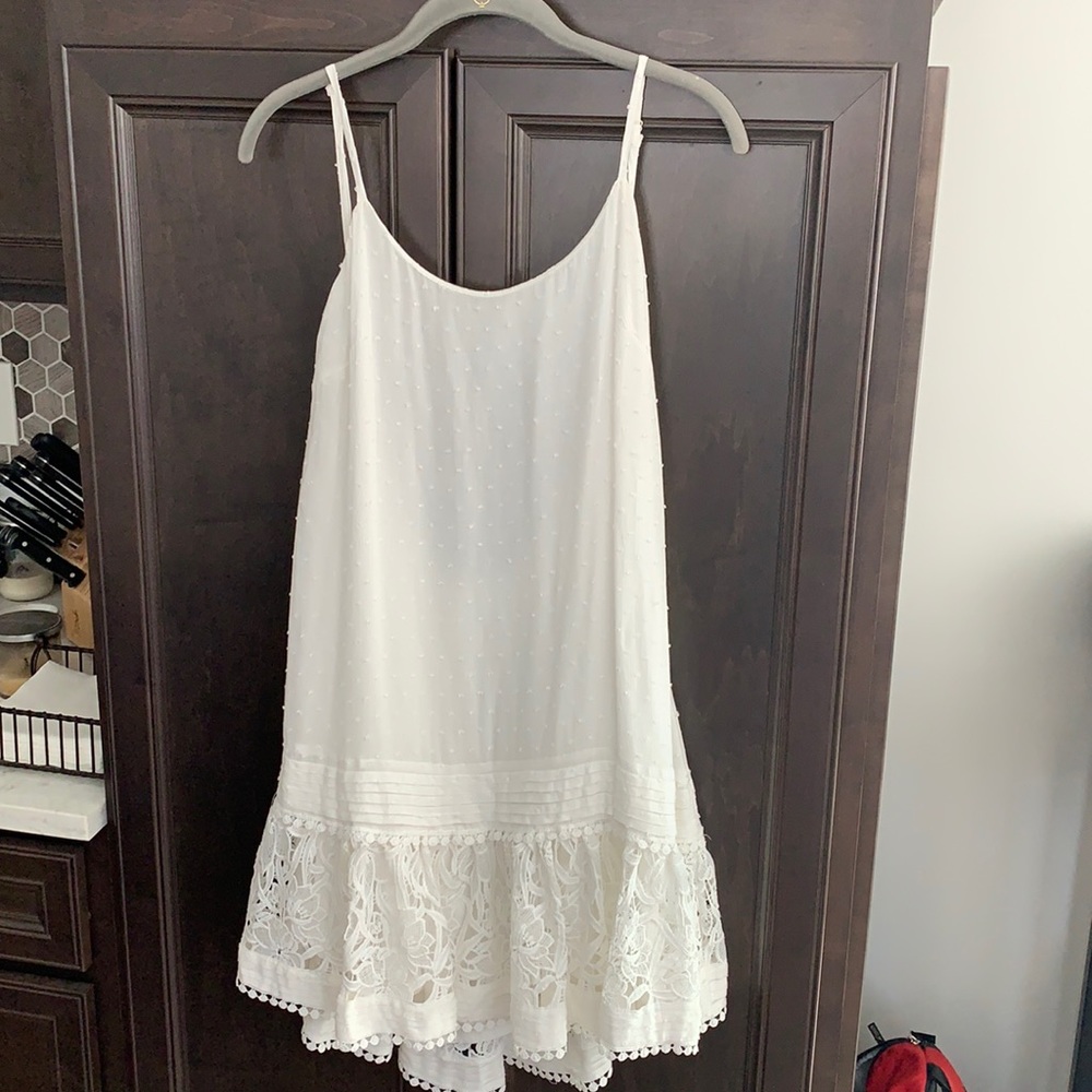White Summer Dress w/ Low Back